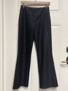 Cache Lace Black Dress Pants, Size 2